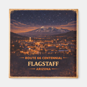 Imã Rota 66 Flagstaff Arizona Noite do Céu Patrimonial