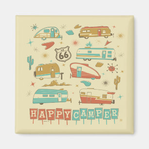 Imã Rota 66 Happy Camper