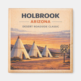 Imã Rota 66 Holbrook Arizona Clássico do Patrimônio Pô