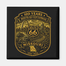 Rota 66 Missouri Centenário 100 Anos Ouro