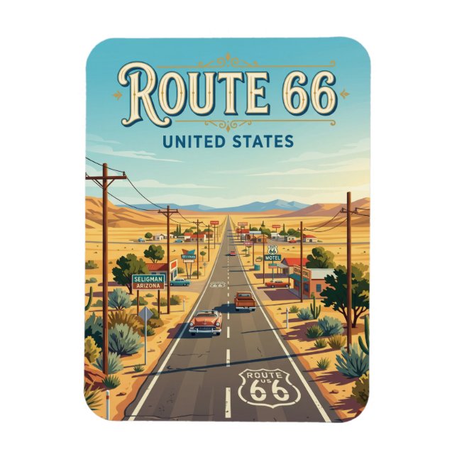 Ímã Rota 66 perto de Seligman Arizona (Vertical)