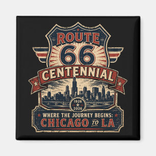 Imã Rota 66 Souvenir do Centenário de Chicago