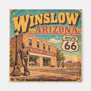 Imã Rota 66 Winslow Arizona Antiga Rua Principal 