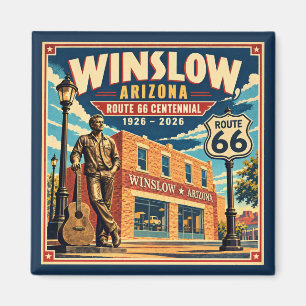 Imã Rota 66 Winslow Arizona Centenário Viagem Vintage