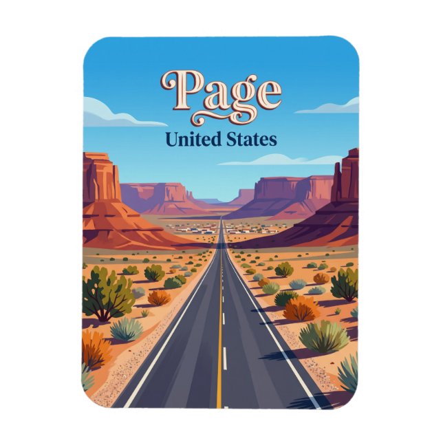 Ímã Rota 89 dos EUA perto de Page Arizona (Vertical)