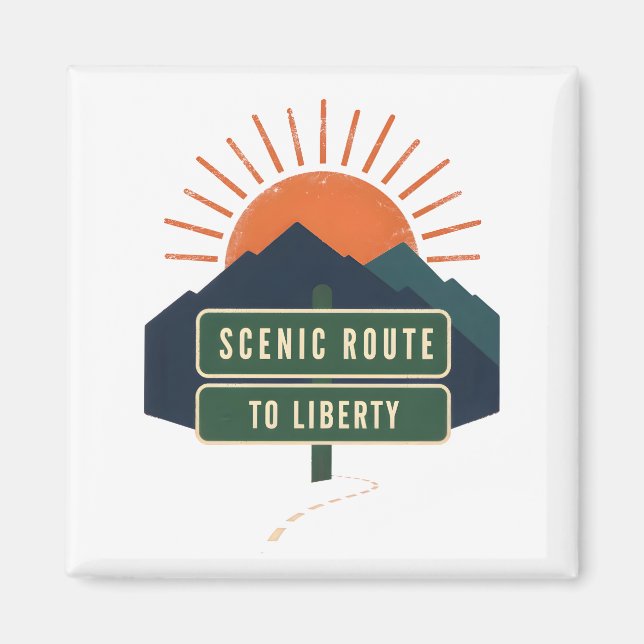 Imã Rota Cênica Para o Ímã da Liberdade (Frente)