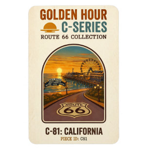 Ímã Rota da Hora Dourada 66 C-Series Califórnia