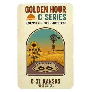 Ímã Rota da Hora Dourada 66 C-Series Kansas