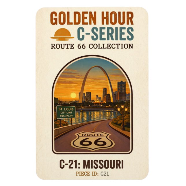 Ímã Rota da Hora Dourada 66 C-Series | Missouri (Vertical)