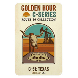 Ímã Rota da Hora Dourada 66 C-Series Texas