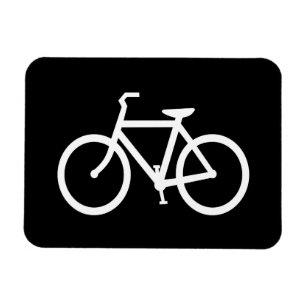 Ímã Rota de Bicicleta Branca