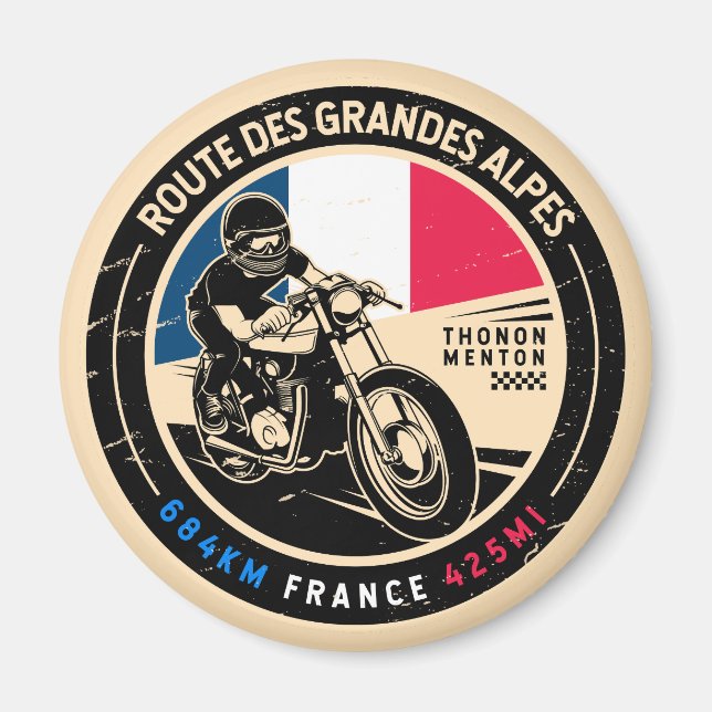 Imã Rota de Grandes Alpes | França | Motociclos (Frente)