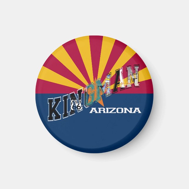 Imã Rota de Sinalizador de Arizona Kingman 66 (Frente)