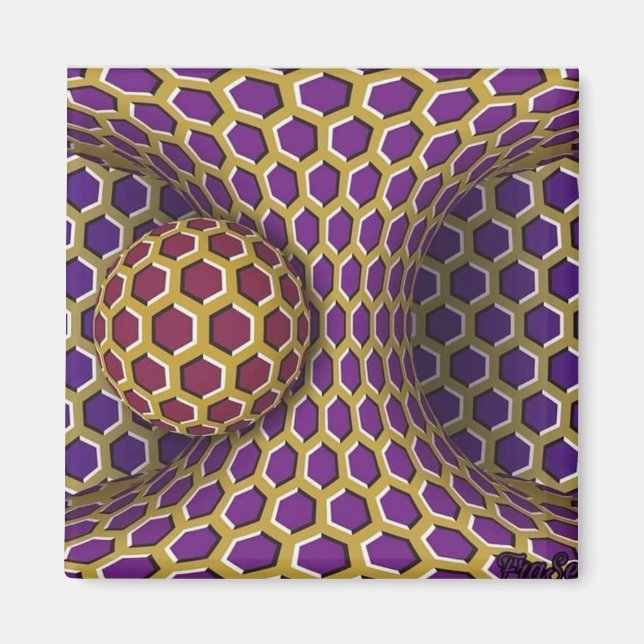 Imã Rotação de Desenho de Ilusão Óptica Virando (Frente)