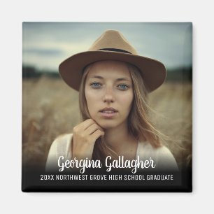 Imã Roteiro corajoso moderno do nome do formando da