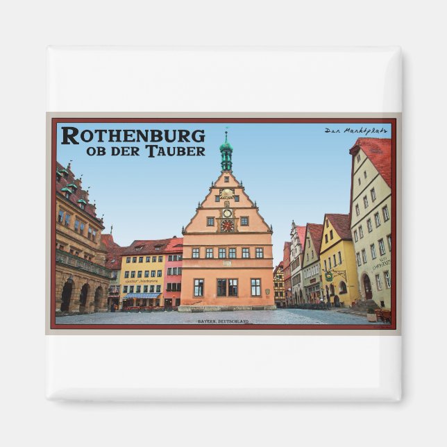 Imã Rothenburg od Tauber - der Marktplatz (Frente)