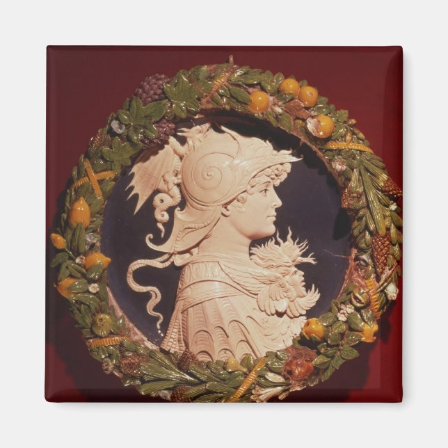 Imã Rotina com retrato de perfil (Frente)