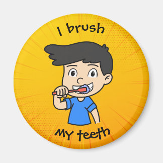 Imã Rotina Diária para Crianças - Menino