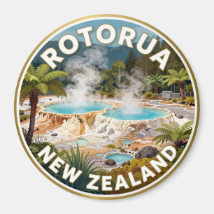 Imã Rotorua Nova Zelândia Paisagem Geotérmica  