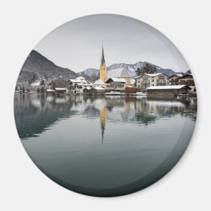Imã Rottach-Egern no Tegernsee, Baviera no inverno