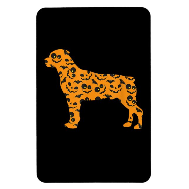 Ímã rottweiler abóbora forma de morcego engraçado assu (Vertical)