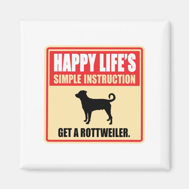 Imã Rottweiler (Cauda Não encaixada) (Frente)