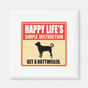 Imã Rottweiler (cauda retirada)