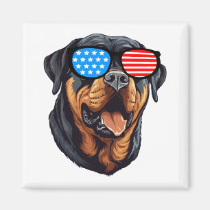 Imã Rottweiler Patriótico