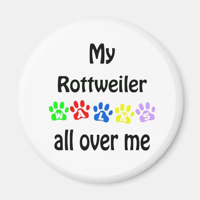 Imã Rottweiler Walks Design (Frente)