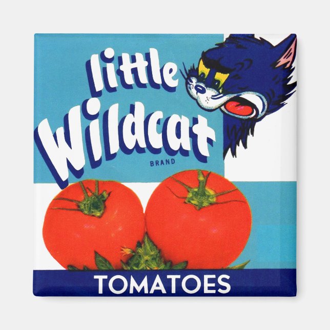 Imã Rótulo da caixa de tomate Wildcat (Frente)