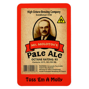 Ímã Rótulo de Ale Pale do Sr. Molotov