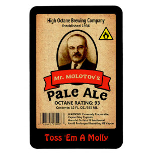Ímã Rótulo de Ale Pale do Sr. Molotov