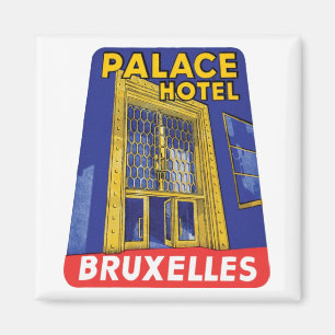 Imã Rótulo de Bagagem do Palace Hotel Bruxelas
