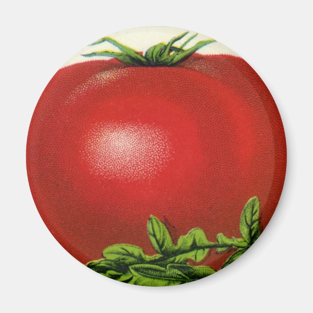 Imã Rótulo de Caixa de Frutas Antiga, Tomates Arcadia  (Frente)