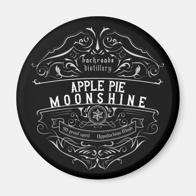 Imã Rótulo de Moonshine Appalachia (Frente)