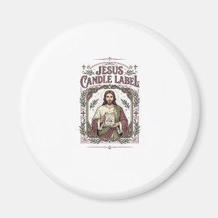 Imã Rótulo de Vela Jesus Vela Jesus Fé Cristã Vi