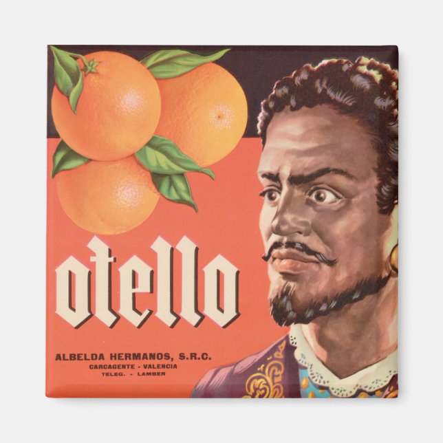 Imã Rótulo Laranja Otello (Frente)