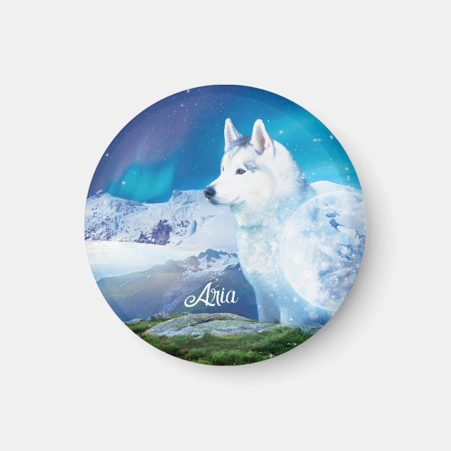 Imã Rouco personalizado com montanhas (Frente)