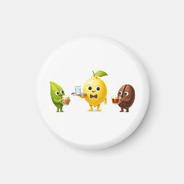 Imã Round Mini Fridge Magnet – Minimal Kitchen Decor