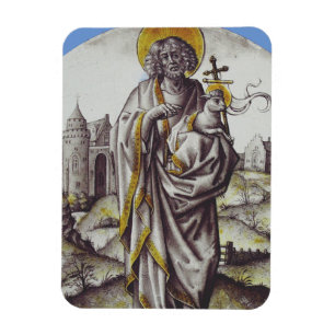 Ímã Roundel com o Santo John The Baptist