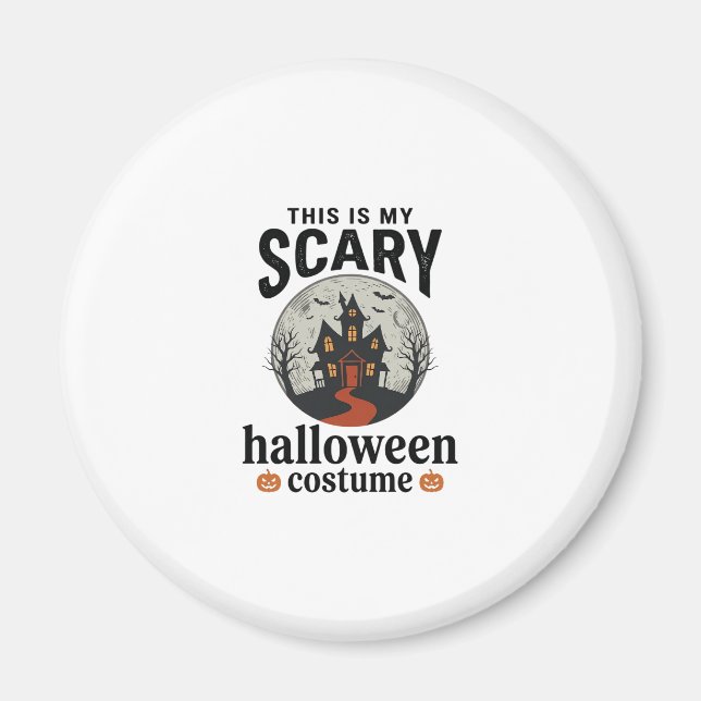 Imã Roupa Assustadora de Halloween Casa Assombrada Vet (Frente)