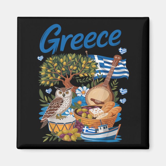 Imã Roupa com a bandeira grega ideia para crianças com (Frente)