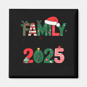 Imã Roupa Combinada de Natal da Família 2025 Esquadrão