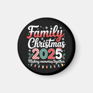 Imã Roupa Combinante de Natal da Família 2025 Esquadrã