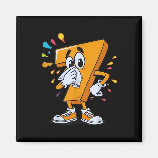 Imã Roupa de Halloween do Meme Sick Seven 67 Para Fãs  (Frente)