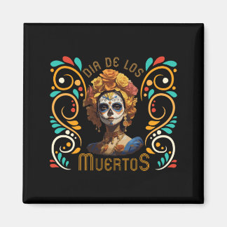 Imã Roupa de homem Caveira de Açúcar La Catrina Dia do
