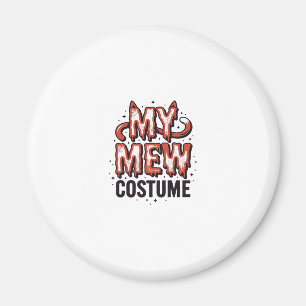 Imã Roupa engraçada de gato miando para o Halloween co
