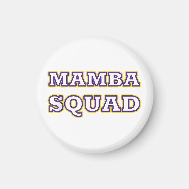 Imã Roupa engraçada do Mamba Squad para amantes de cob (Frente)