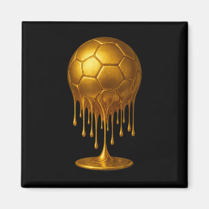 Imã Roupa Espírito Dourado Gotejante de Futebol Dia de