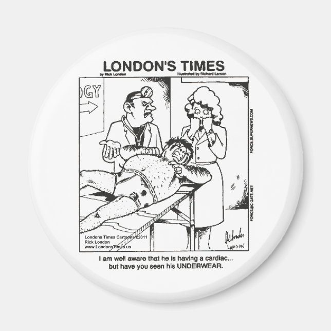 Imã Roupa suja e hospitais Presentes e Camisetas engra (Frente)